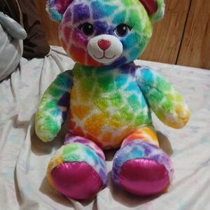 Build-A-Bear Colorful Tie-Dye Teddy